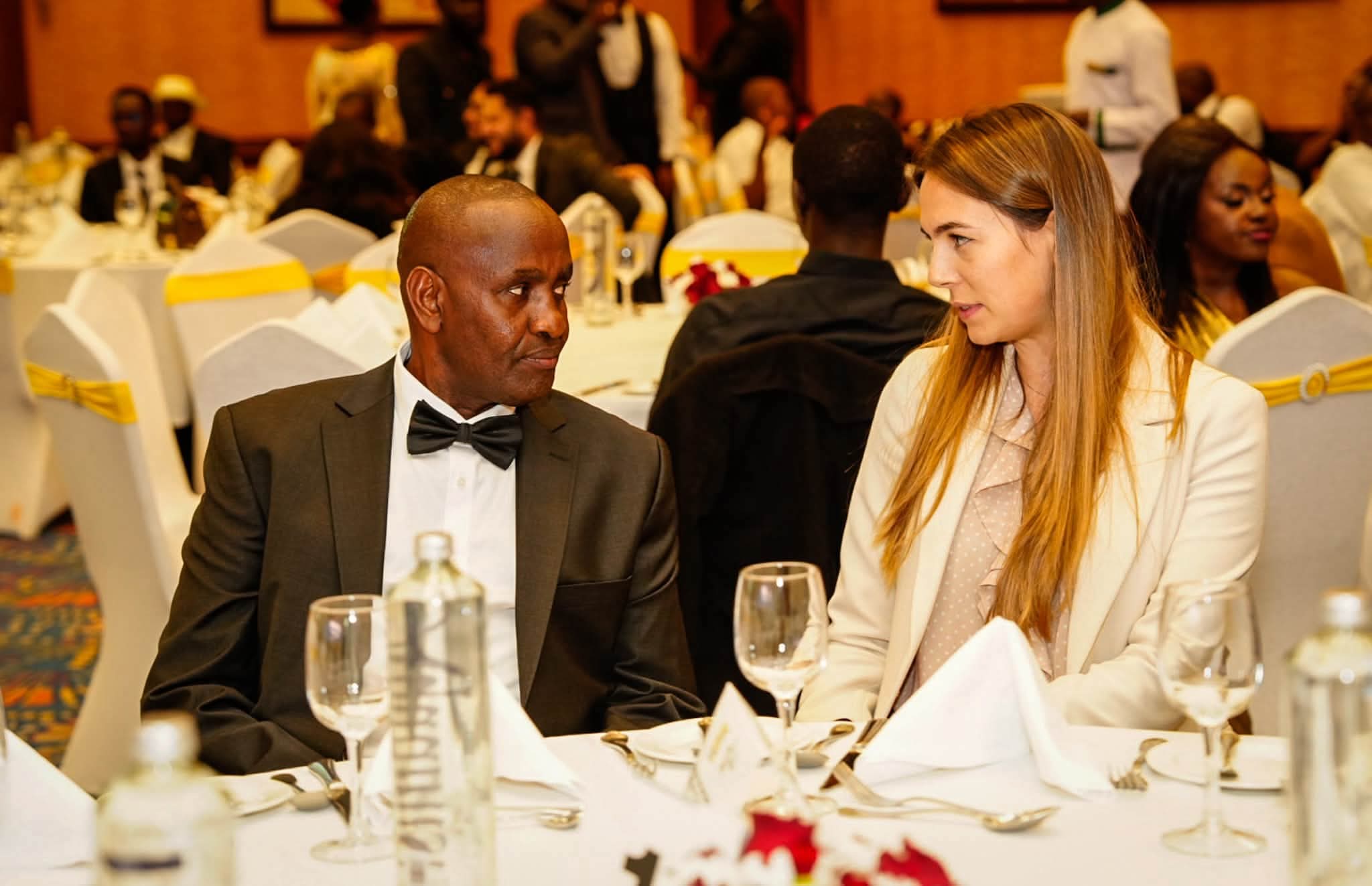 AA Kenya Group Managing Director Francis Theuri (left) during the Road Safety Excellence Awards 2026 held at Serena Hotel, Nairobi, on October 23.